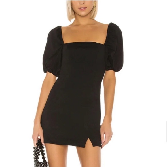TULAROSA 
Indy Dress in Black - Picture 1 of 9